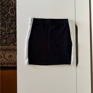 Garage Black and White Mini Skirt